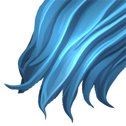 Blaue Haare